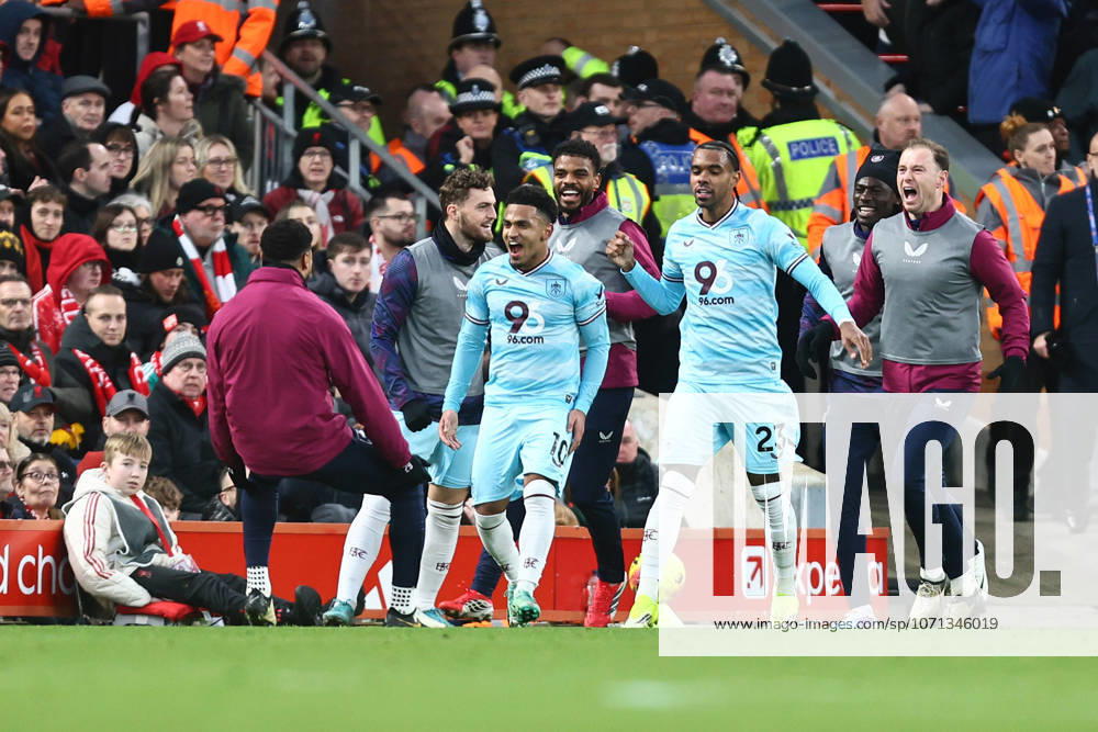 Marcus Edwards of Burnley celebrates scoring their sides first goal Liverpool v Burnley, Premier League, Football, Anfield, Liverpool, UK - 17 Jan 2026Liverpool Anfield United Kingdom