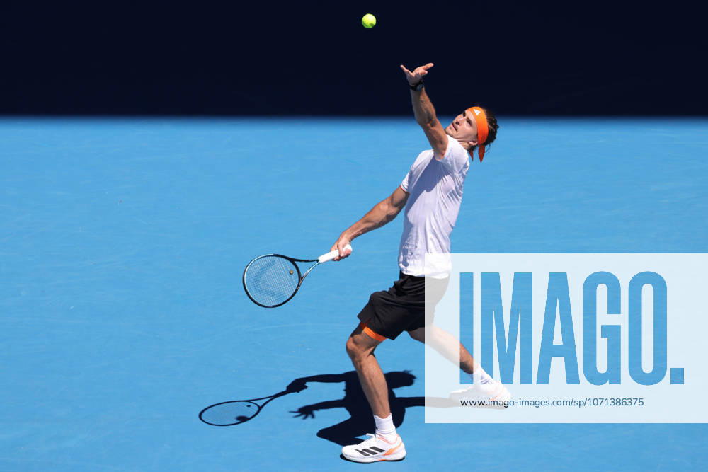 Alexander Zverev, GER, during first round of 2026 Australian Open in Melbourne