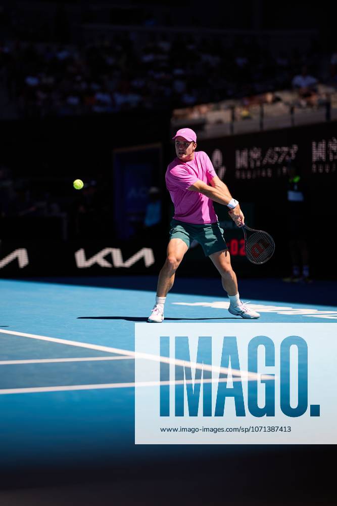 Arthur Fery of Great Britain Australian Open tennis tournament, Day One, Melbourne Park, Australia - 18 Jan 2026Melbourne Melbourne Park Victoria (VIC) Australia