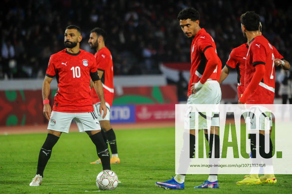 Mohamed Salah, Egypt during the Africa Cup of Nations (AFCON) third place match between Egypt and Nigeria at Stade Complexe Mohamed v on January 17th in Casablanca, Morocco. Photo by Segun Ogunfeyitimi