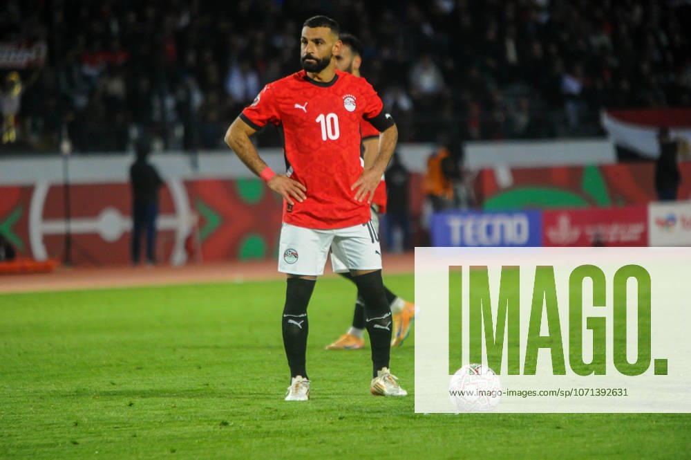 Mohamed Salah, Egypt during the Africa Cup of Nations (AFCON) third place match between Egypt and Nigeria at Stade Complexe Mohamed v on January 17th in Casablanca, Morocco. Photo by Segun Ogunfeyitimi