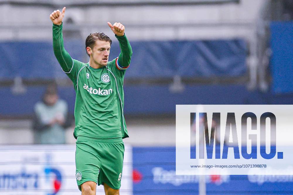 Stije Resink of FC Groningen celebrates his teams first goal sc Heerenveen v FC Groningen, Eredivisie, SC Heerenveen v FC Groningen, Abe Lenstra Stadion, January 18, 2026, Heerenveen, Netherlands.