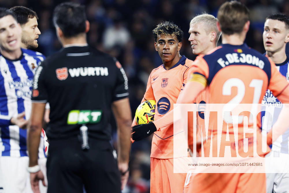Lamine Yamal (Barcelona), JANUARY 18, 2026 - Football Soccer : Spanish La Liga EA Sports match between Real Sociedad 2-1 FC Barcelona, Barca at Reale Arena in San Sebastian, Spain. Noxthirdxpartyxsales aflo_316580751