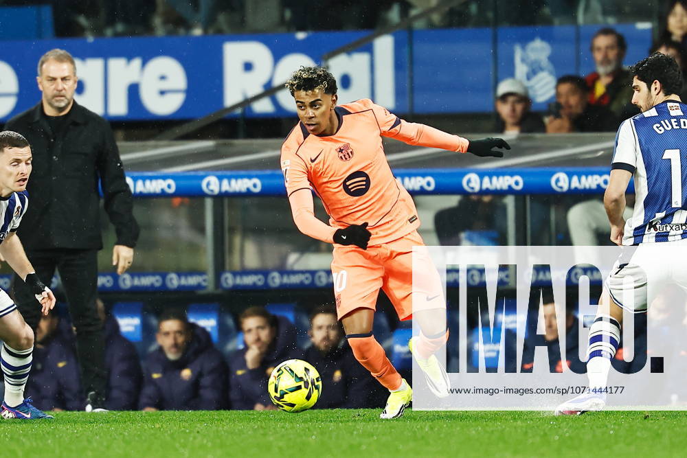 Lamine Yamal (Barcelona), JANUARY 18, 2026 - Football Soccer : Spanish LaLiga EA Sports match between Real Sociedad - Club Atletico de Madrid at the Estadio de Anoeta in San Sebastian, Spain. Noxthirdxpartyxsales aflo_316587181