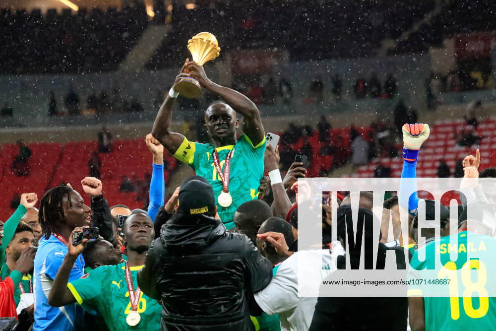Sadio Mane, Senegal during the Africa Cup of Nations (AFCON) Final match between Senegal and Morocco at Complexe Sportif Moulay Abdellah Stadium on January 18th in Rabat, Morocco. Photo by Segun Ogunfeyitimi
