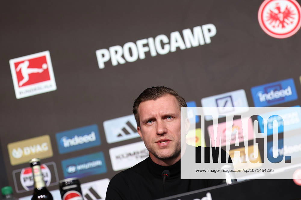 2026 01 19 Press conference with sports director Markus Krösche Eintracht Frankfurt , after the dismissal of coach Dino Dino Topmöller v l , Markus Krösche Eintracht Frankfurt