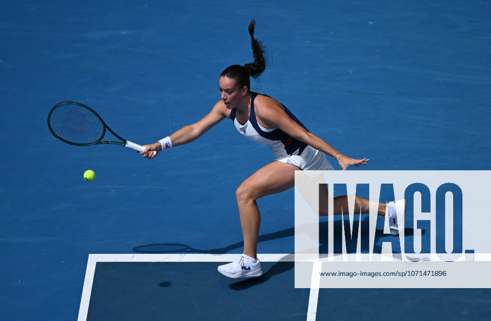 TENNIS AUSTRALIAN OPEN, Tereza Valentova of the Czech Republic in action during the Womens 1st round match against Maya Joint of Australia on day 3 of the 2026 Australian Open tennis tournament at Melbourne Park in Melbourne, Tuesday, January 20, 2026. ( NO ARCHIVING MELBOURNE VICTORIA AUSTRALIA