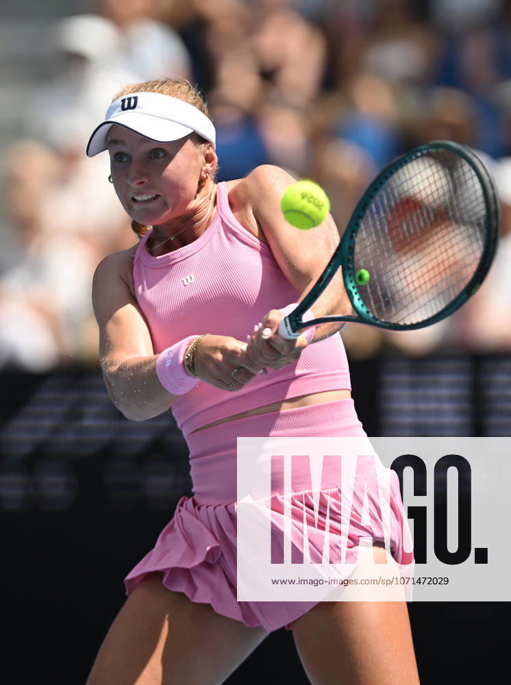 TENNIS AUSTRALIAN OPEN, Taylah Preston of Australia in action during the Womens 1st round match against Shuai Zhang of China on day 3 of the 2026 Australian Open tennis tournament at Melbourne Park in Melbourne, Tuesday, January 20, 2026. ( NO ARCHIVING MELBOURNE VICTORIA AUSTRALIA