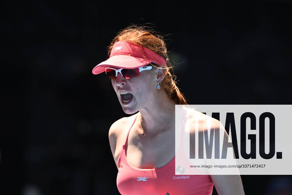 TENNIS AUSTRALIAN OPEN, Maya Joint of Australia reacts during the Womens 1st round match against Tereza Valentova of the Czech Republic on day 3 of the 2026 Australian Open tennis tournament at Melbourne Park in Melbourne, Tuesday, January 20, 2026. ( NO ARCHIVING MELBOURNE VICTORIA AUSTRALIA