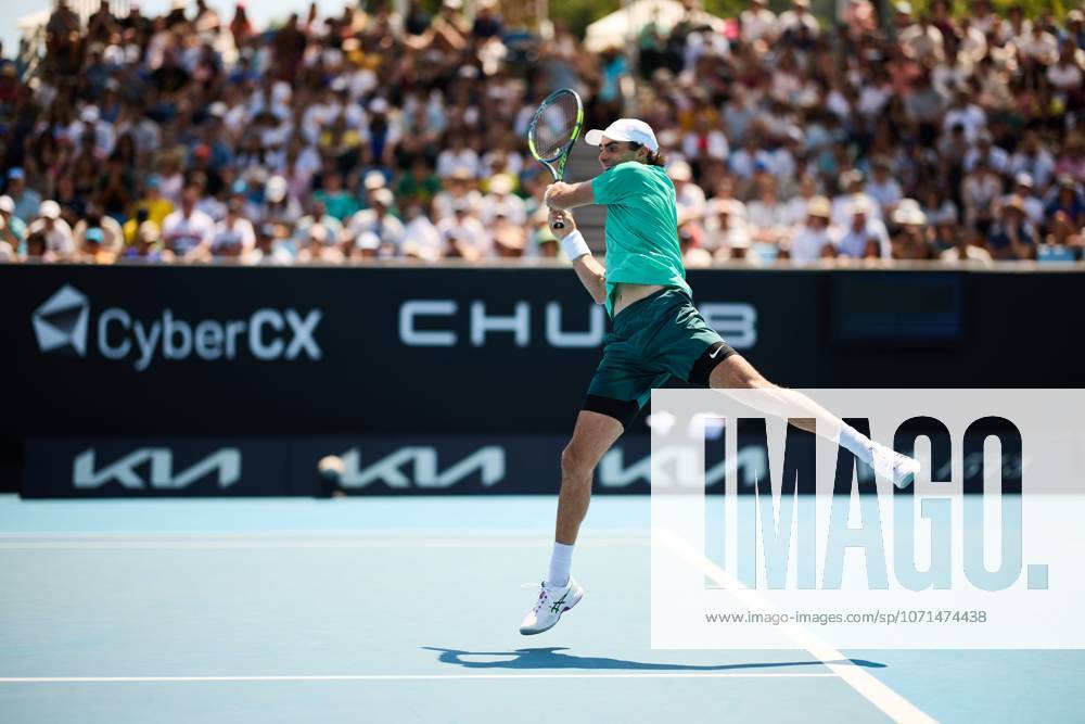 Eliot Spizzirri of the United States of America Australian Open tennis tournament, Day Three, Melbourne Park, Australia - 20 Jan 2026Melbourne Melbourne Park Victoria (VIC) Australia