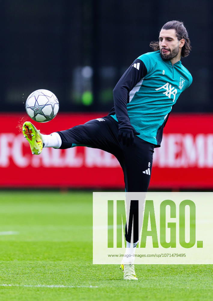 Football - UEFA Champions League - Olympique de Marseille v Liverpool FC - MD-1 LIVERPOOL, ENGLAND - Tuesday, January 20, 2026: Liverpool s Dominik Szoboszlai during a training session at the AXA Training Centre ahead of the UEFA Champions League match between Olympique de Marseille and Liverpool FC. (Photo by Jessica Hornby Propaganda)
