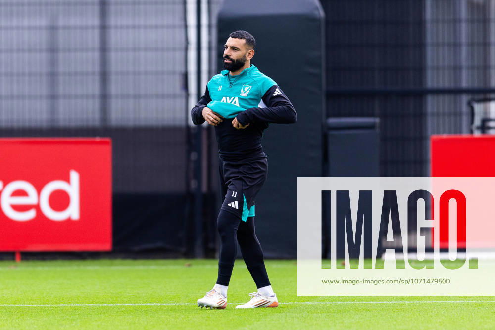 Football - UEFA Champions League - Olympique de Marseille v Liverpool FC - MD-1 LIVERPOOL, ENGLAND - Tuesday, January 20, 2026: Liverpool s Mohamed Salah during a training session at the AXA Training Centre ahead of the UEFA Champions League match between Olympique de Marseille and Liverpool FC. (Photo by Jessica Hornby Propaganda)