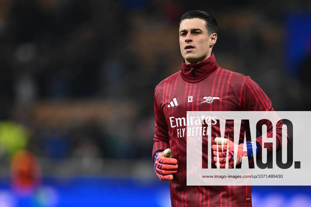FC Internazionale Milano v Arsenal FC - UEFA Champions League 2025 26 League Phase MD7 Kepa Arrizabalaga of Arsenal F.C. warms up prior to the UEFA Champions League phase day 7 football match between F.C. Inter and Arsenal F.C. at the San Siro Stadium in Milan, Italy, on January 20, 2026. Milan Italy