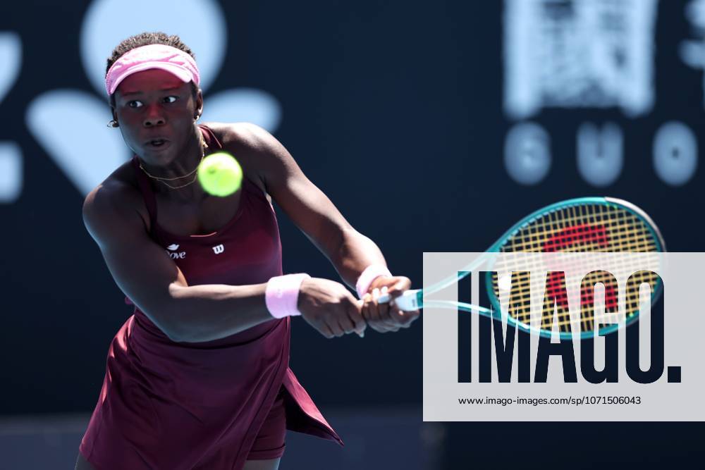 Victoria Mboko during her second round match Australian Open tennis tournament, Day Four, Melbourne Park, Australia - 21 Jan 2026Melbourne Melbourne Park Victoria (VIC) Australia