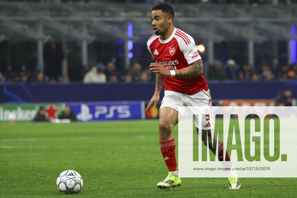 FC Internazionale Milano v Arsenal FC - UEFA Champions League 2025 26 League Phase MD7 Gabriel Jesus plays during the UEFA Champions League 2025 26 match between FC Internazionale and FC Arsenal in Milano, Italy, on January 20, 2026, at Giuseppe Meazza stadium Milano Milano Italy