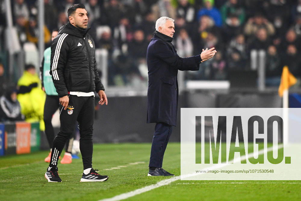 2026-01-21 Juventus FC v SL Benfica - UEFA Champions League 2025 26 League Phase MD7 TURIN, ITALY - JANUARY 21: Head coach Jose Mourinho of SL Benfica during the UEFA Champions League 2025 26 League Phase MD7 match between Juventus FC and SL Benfica at Allianz Stadium on January 21, 2026 in Turin, Italy. (Photo by Alberto Gandolfo BSR Agency) Turin Italy Content not available for redistribution in The Netherlands directly or indirectly through any third parties.