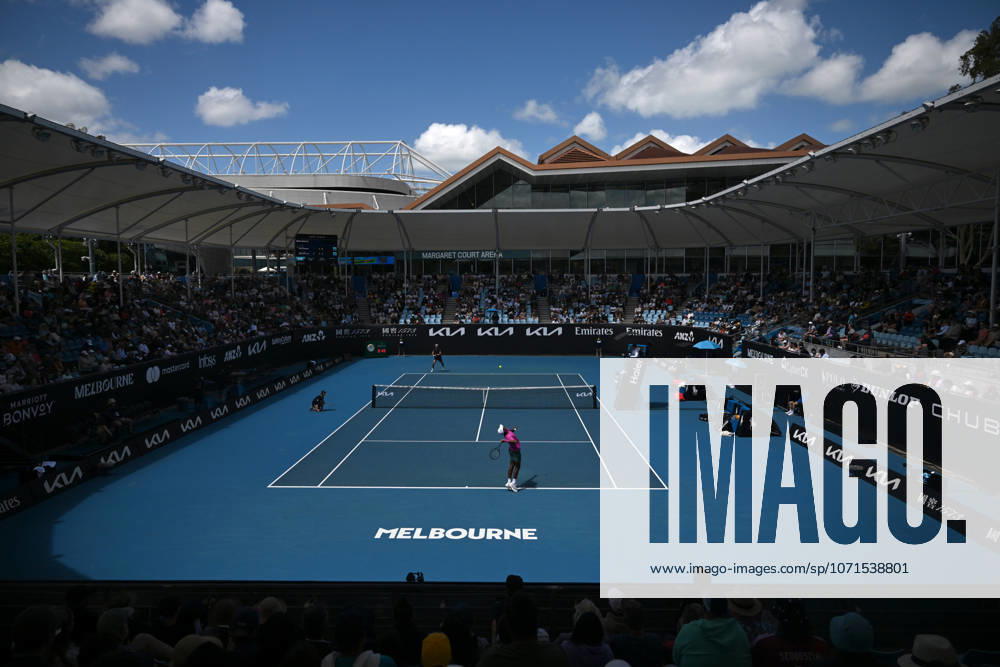 TENNIS AUSTRALIAN OPEN, A general view of the Mens 2nd round match between Karen Khachanov of Russia and Nishesh Basavareddy of the USA on day 5 of the 2026 Australian Open tennis tournament at Melbourne Park in Melbourne, Wednesday, January 22, 2026. ( NO ARCHIVING MELBOURNE VICTORIA AUSTRALIA