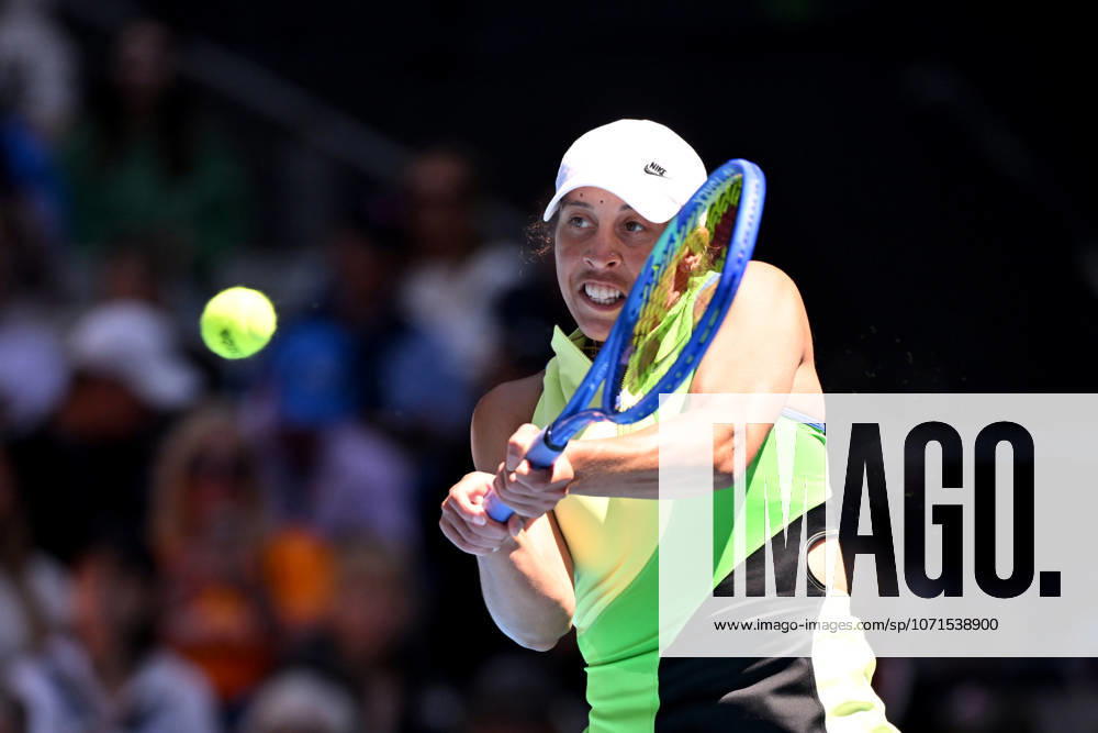 TENNIS AUSTRALIAN OPEN, Madison Keys of the USA in action during the Womens 2nd round match against Ashlyn Krueger of the USA on day 5 of the 2026 Australian Open tennis tournament at Melbourne Park in Melbourne, Wednesday, January 22, 2026. ( NO ARCHIVING MELBOURNE VICTORIA AUSTRALIA