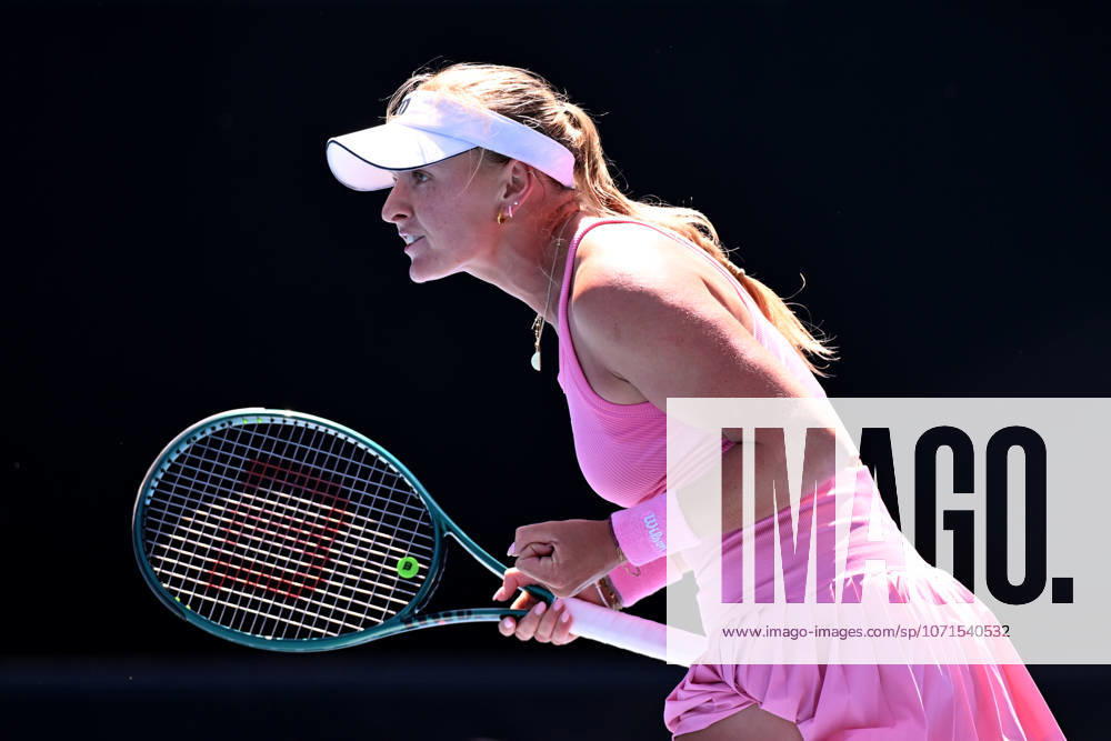 TENNIS AUSTRALIAN OPEN, Taylah Preston of Australia in action during the Womens 2nd round match against Linda Noskova of Czechia on day 5 of the 2026 Australian Open tennis tournament at Melbourne Park in Melbourne, Wednesday, January 22, 2026. ( NO ARCHIVING MELBOURNE VICTORIA AUSTRALIA