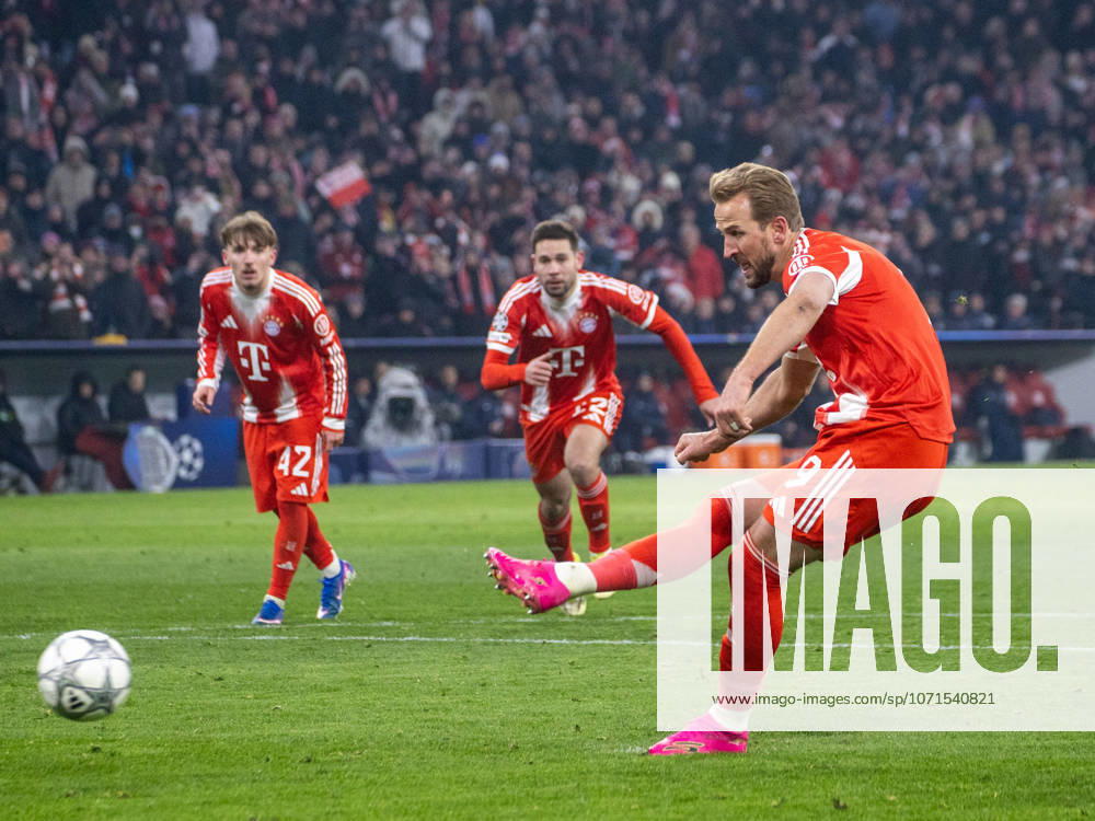 Bayerns 9 Harry KANE scores from the penalty spot to make it 2 0 Football Bayern Gilloise Football Champions League, FC Bayern München Royale Union Saint Gilloise, Matchday 7, Season 2025 2026, on 21 01 2026 in Munich, A L L I A N Z A R E N A, Germany Source Copyright Credit Oryk HAIST xFUSSBALL-BAYERN-GILLOISEx