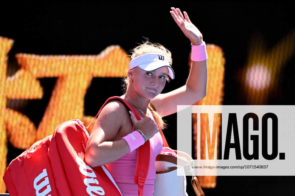 TENNIS AUSTRALIAN OPEN, Taylah Preston of Australia waves to the crowd following her loss in the Womens 2nd round match against Linda Noskova of Czechia on day 5 of the 2026 Australian Open tennis tournament at Melbourne Park in Melbourne, Wednesday, January 22, 2026. ( NO ARCHIVING MELBOURNE VICTORIA AUSTRALIA