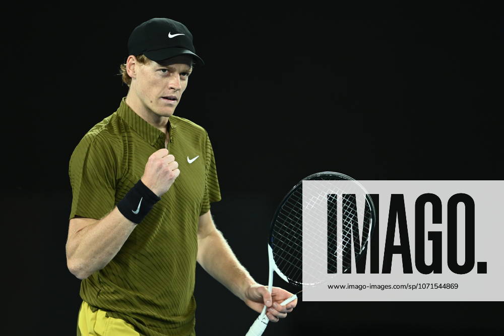TENNIS AUSTRALIAN OPEN, Jannik Sinner of Italy celebrates during of his Mens 2nd round match against James Duckworth of Australia on day 5 of the 2026 Australian Open tennis tournament at Melbourne Park in Melbourne, Wednesday, January 22, 2026. ( NO ARCHIVING MELBOURNE VICTORIA AUSTRALIA