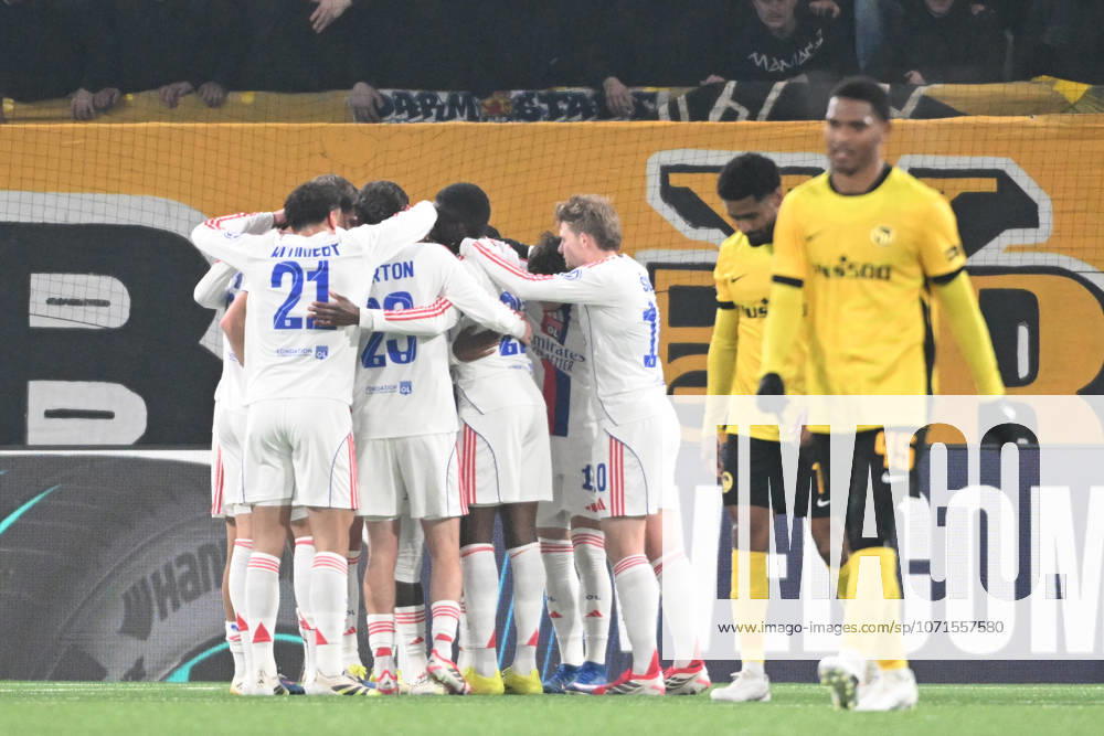 BERN, SWITZERLAND JANUARY 22 Ainsley Maitland Niles of Olympique Lyonnais celebrating his Score 0 1 during the UEFA Europa League 2025 26 League Phase MD7 match between BSC Young Boys and Olympique Lyonnais at Stadion Wankdorf on January 22, 2026 in Bern, Switzerland Bern Stadion Wankdorf Bern Switzerland