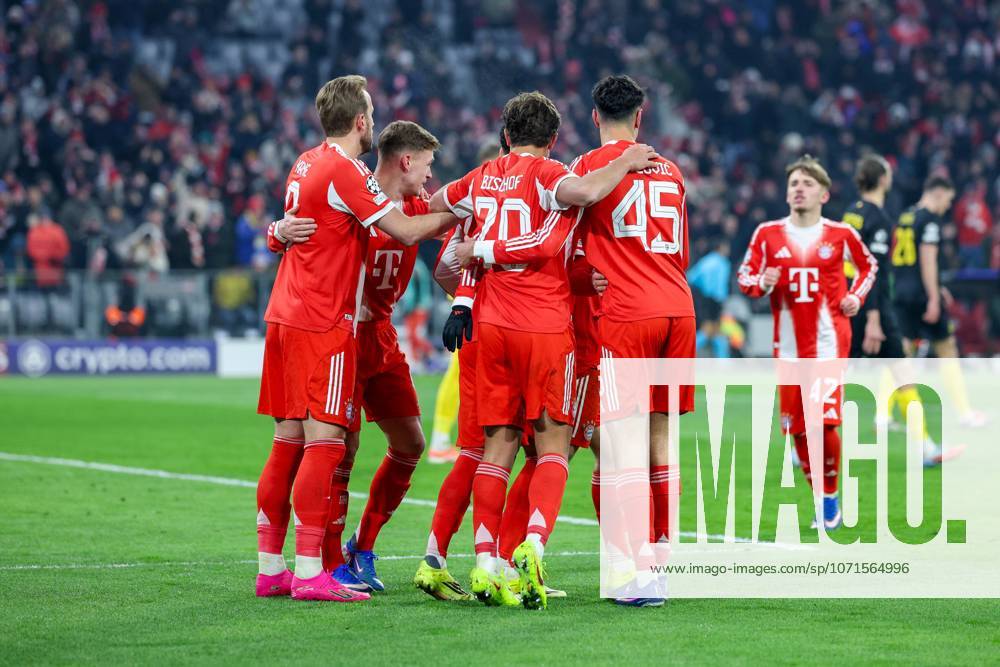 Soccer Champions League matchday 7 FC Bayern Munich Union Saint Gilloise on 21 01 2026 at the Allianz Arena in Munich Goal celebration to 2 0 by Harry Kane Munich
