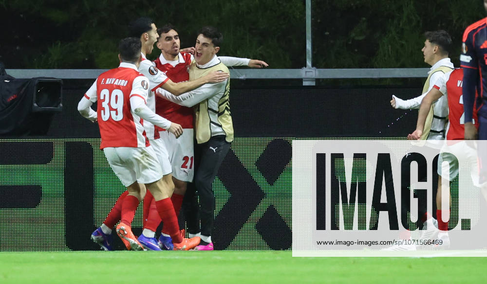 POR: Sporting de Braga-Nottingham Forest-EuropaLeague-22 January 2026 Ricardo Horta of Sporting Braga celebrates your goal in action during the UEFA Europe League, Phase League, Matchday 7, between Sporting Club de Braga and Nottingham Forest at Stadium Municipal of Braga on January 22, 2026 in Braga (Portugal) (Photo by Luis de la Mata SportPix Sipa USA) Braga Stadium Municipal of Braga Braga Portugal