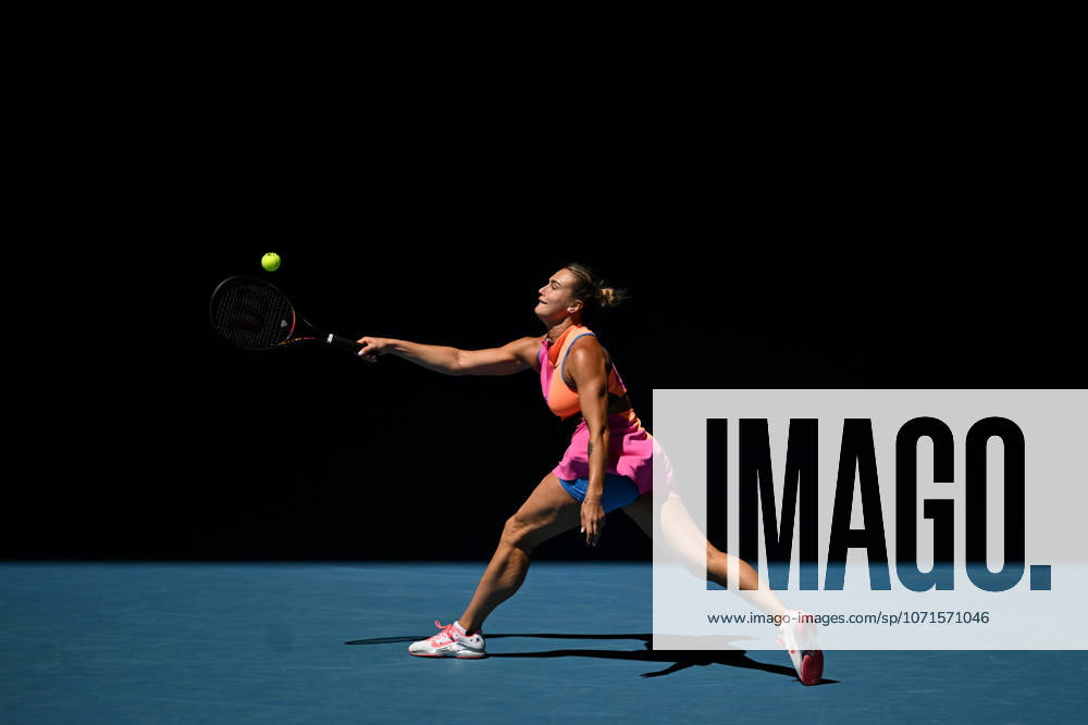 TENNIS AUSTRALIAN OPEN, Aryna Sabalenka of Russia in action during the Womens 3rd round match against Anastasia Potapova of Austria on day 6 of the 2026 Australian Open tennis tournament at Melbourne Park in Melbourne, Friday, January 23, 2026. ( NO ARCHIVING MELBOURNE VICTORIA AUSTRALIA