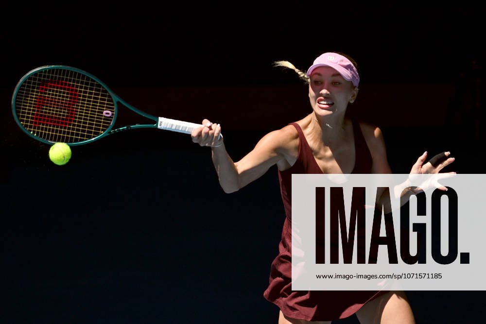 TENNIS AUSTRALIAN OPEN, Anastasia Potapova of Austria in action during the Womens 3rd round match against Aryna Sabalenka of Russia on day 6 of the 2026 Australian Open tennis tournament at Melbourne Park in Melbourne, Friday, January 23, 2026. ( NO ARCHIVING MELBOURNE VICTORIA AUSTRALIA