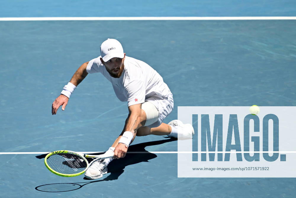 TENNIS AUSTRALIAN OPEN, Corentin Moutet of France in action during the Mens 3rd round match against Carlos Alcaraz of Spain on day 6 of the 2026 Australian Open tennis tournament at Melbourne Park in Melbourne, Friday, January 23, 2026. ( NO ARCHIVING MELBOURNE VICTORIA AUSTRALIA