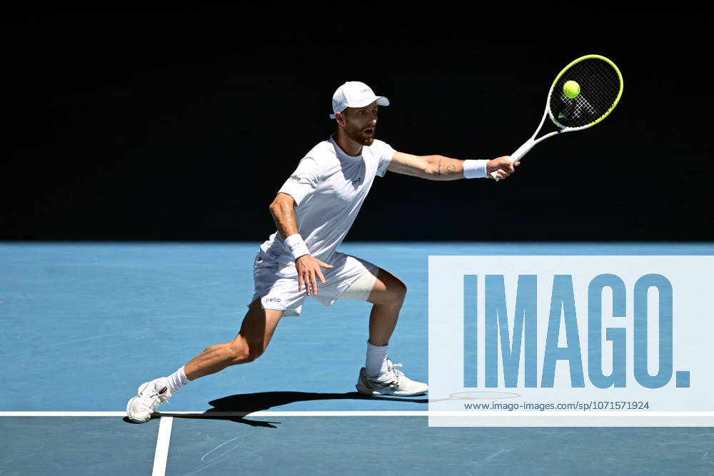 TENNIS AUSTRALIAN OPEN, Corentin Moutet of France in action during the Mens 3rd round match against Carlos Alcaraz of Spain on day 6 of the 2026 Australian Open tennis tournament at Melbourne Park in Melbourne, Friday, January 23, 2026. ( NO ARCHIVING MELBOURNE VICTORIA AUSTRALIA