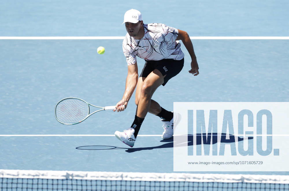 TENNIS AUSTRALIAN OPEN, Luciano Darderi of Italy in action during the Mens 3rd round match against Karen Khachanov of Russia on day 7 of the 2026 Australian Open tennis tournament at Melbourne Park in Melbourne, Saturday, January 24, 2026. ( NO ARCHIVING MELBOURNE VICTORIA AUSTRALIA