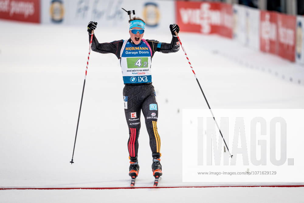 Leonhard Pfund of germany competes during the Biathlon World Cup race (mixed doubles relay), Nove Mesto na Morave, Czech Republic, January 24, 2026. (CTKxPhoto JaroslavxSvoboda) CTKPhotoP2026012404462 CTKPhotoP2026012404462