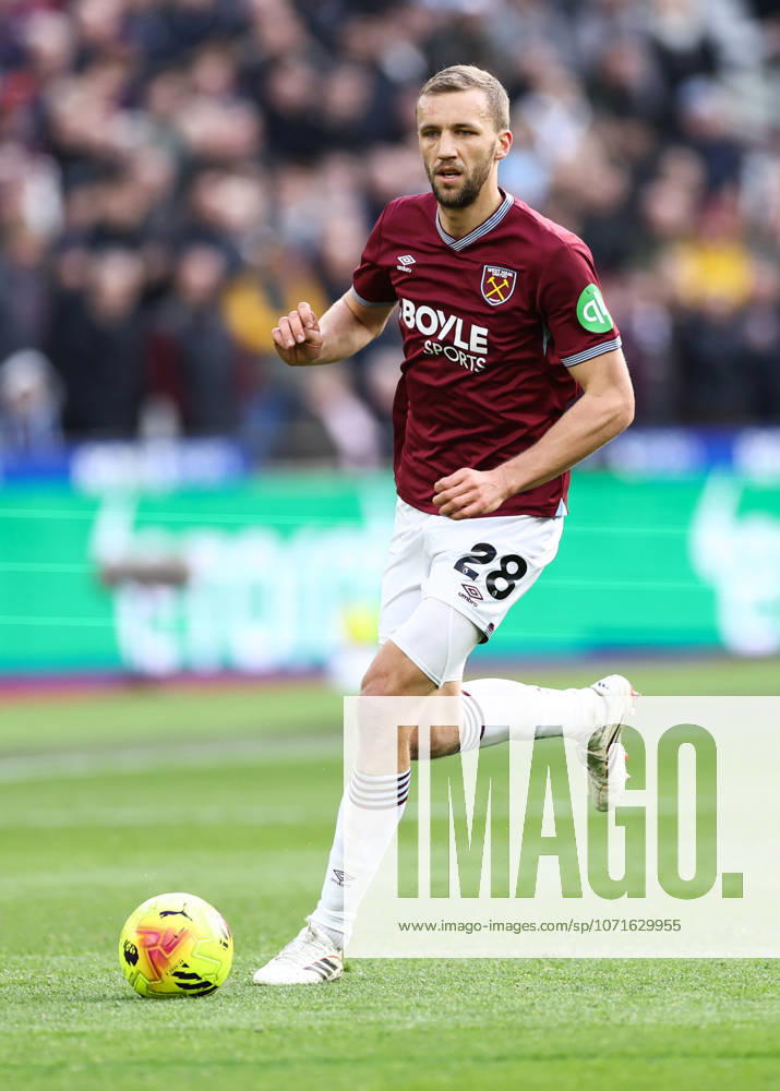 West Ham United gegen Sunderland 24. Januar 2026, London Premier League Fußball West Ham United gegen Sunderland Tomas Soucek von West Ham United Foto Jacques Feeney Abseits London UK