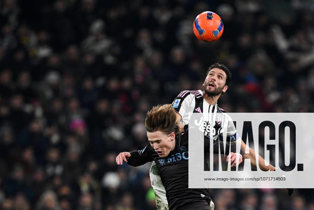 Cm Torino 25 01 2026 - campionato di calcio serie A Juventus-Napoli foto Cristiano Mazzi Image nella foto: Manuel Locatelli-Scott McTominay