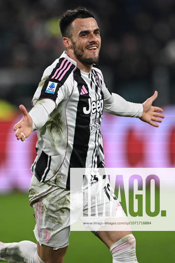 Cm Torino 25 01 2026 - campionato di calcio serie A Juventus-Napoli foto Cristiano Mazzi Image nella foto: esultanza gol Filip Kostic