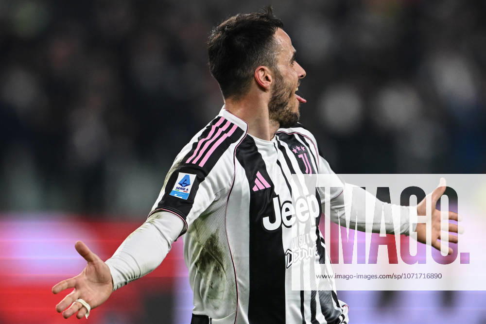 Cm Torino 25 01 2026 - campionato di calcio serie A Juventus-Napoli foto Cristiano Mazzi Image nella foto: esultanza gol Filip Kostic