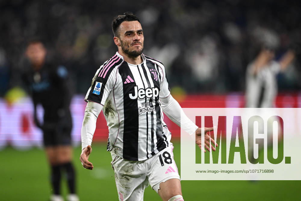 Cm Torino 25 01 2026 - campionato di calcio serie A Juventus-Napoli foto Cristiano Mazzi Image nella foto: esultanza gol Filip Kostic