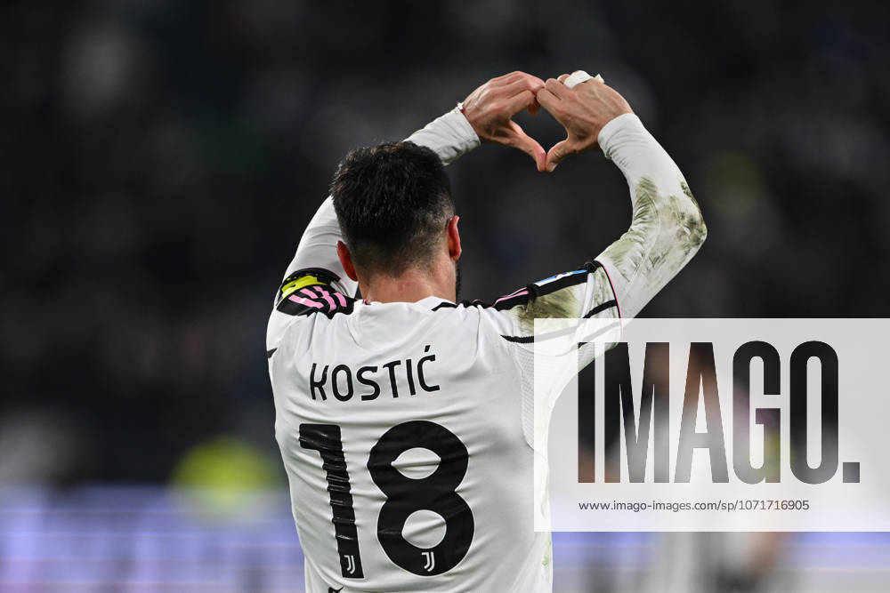 Cm Torino 25 01 2026 - campionato di calcio serie A Juventus-Napoli foto Cristiano Mazzi Image nella foto: esultanza gol Filip Kostic