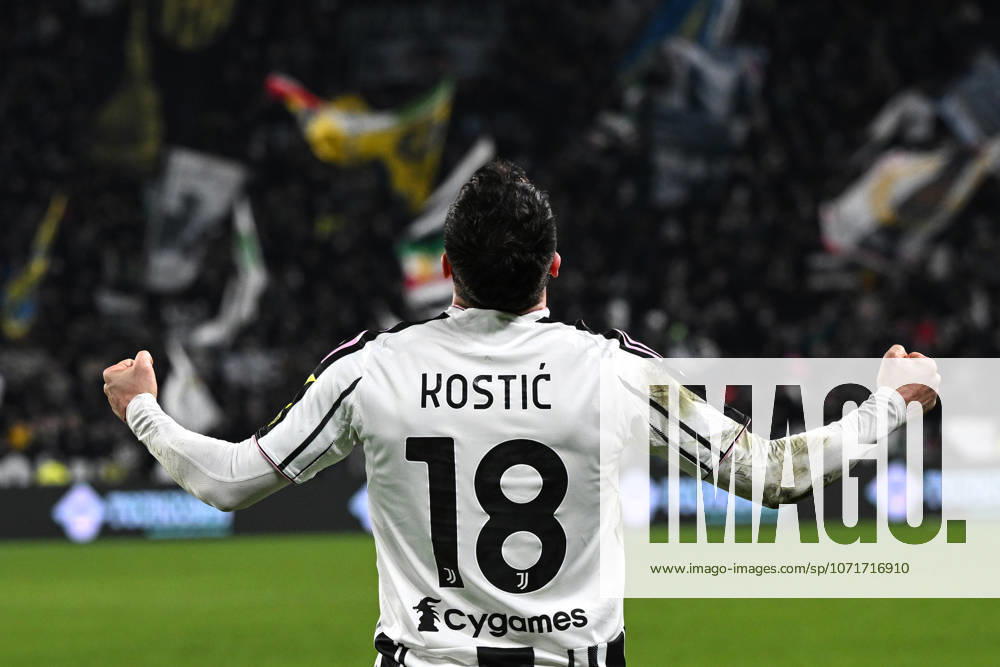 Cm Torino 25 01 2026 - campionato di calcio serie A Juventus-Napoli foto Cristiano Mazzi Image nella foto: esultanza gol Filip Kostic