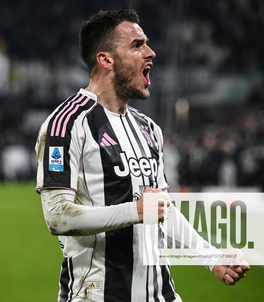Cm Torino 25 01 2026 - campionato di calcio serie A Juventus-Napoli foto Cristiano Mazzi Image nella foto: esultanza gol Filip Kostic