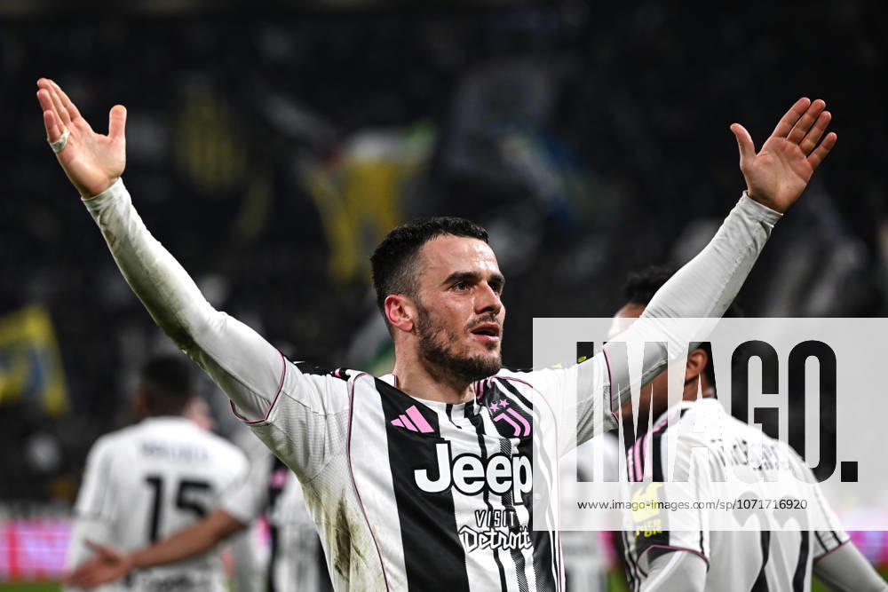Cm Torino 25 01 2026 - campionato di calcio serie A Juventus-Napoli foto Cristiano Mazzi Image nella foto: esultanza gol Filip Kostic