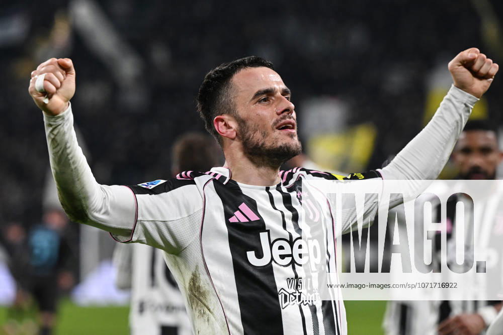 Cm Torino 25 01 2026 - campionato di calcio serie A Juventus-Napoli foto Cristiano Mazzi Image nella foto: esultanza gol Filip Kostic