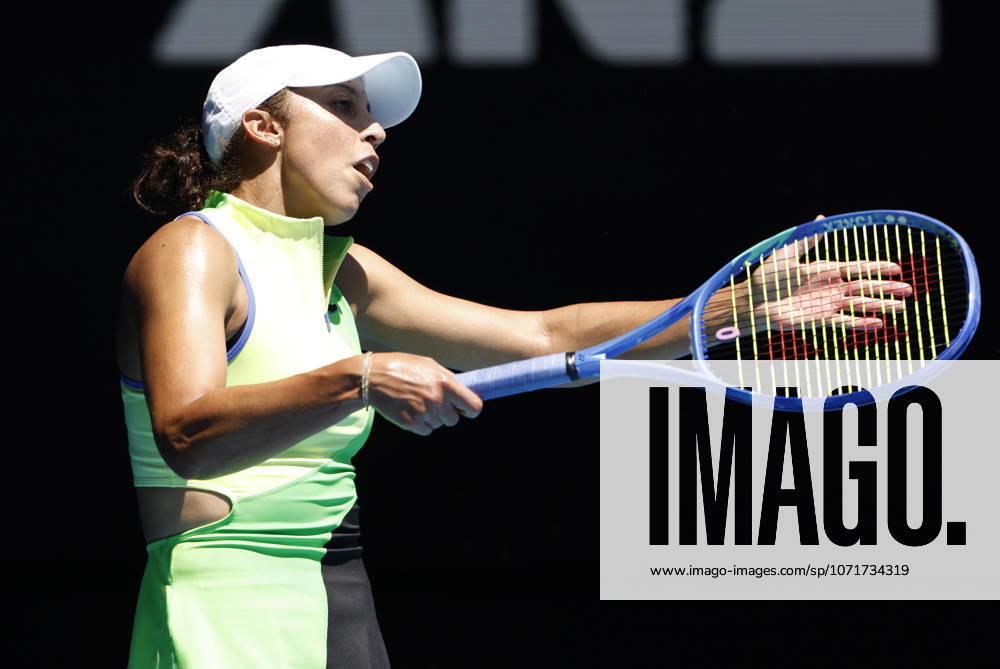 TENNIS AUSTRALIAN OPEN, Madison Keys reacts during the Womens 4th round match against compatriot Jessica Pegula of the USA on day 9 of the 2026 Australian Open tennis tournament at Melbourne Park in Melbourne, Monday, January 26, 2026. ( NO ARCHIVING MELBOURNE VICTORIA AUSTRALIA