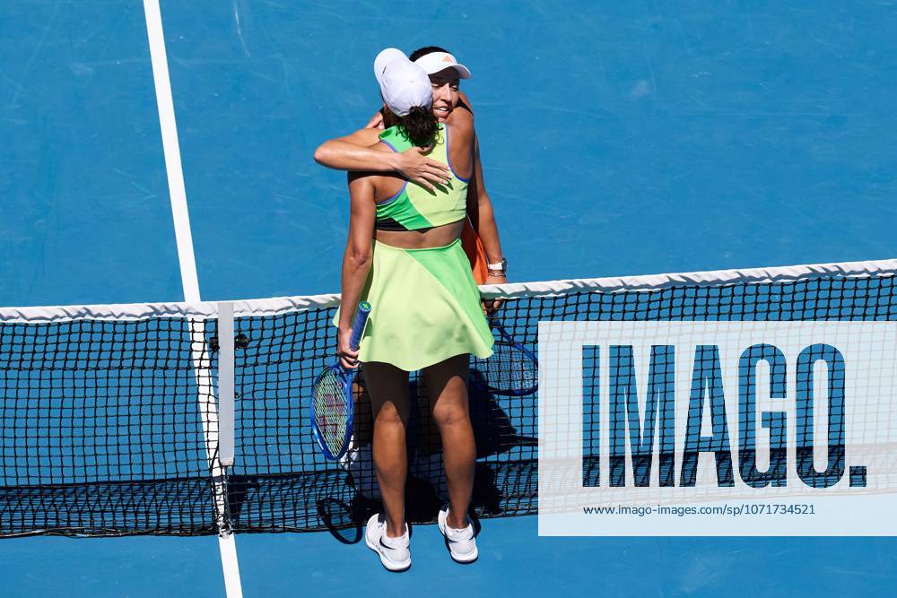 Jessica Pegula of the United States of America and Madison Keys of the United States of America after their match Australian Open tennis tournament, Day Nine, Melbourne Park, Australia - 26 Jan 2026Melbourne Melbourne Park Victoria (VIC) Australia
