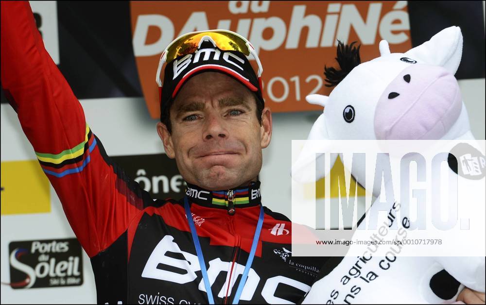 Cadel Evans from BMC Team Podium -- Dauphine Libere 2012 - 1. Etappe - Seyssins- Saint Vallier - 04 06 2012 xPhotoNewsx