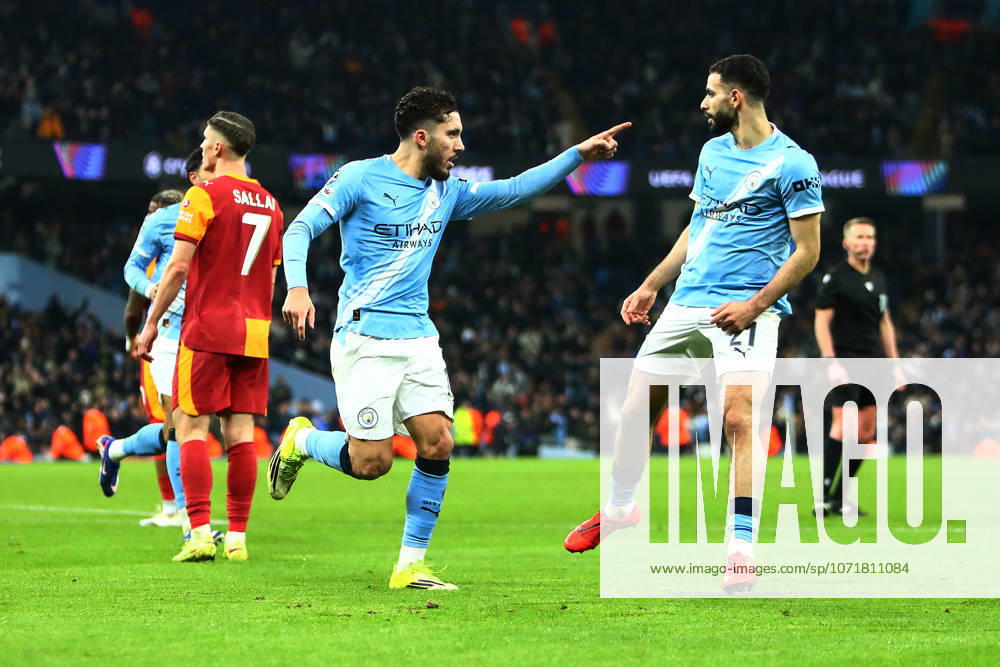 Manchester City v Galatasaray S.K., UEFA Champions League Rayan Cherki of Manchester City scores a GOAL 2-0 and celebrates during the Manchester City v Galatasaray S.K. UEFA Champions League MD8 match at the Etihad Stadium, Manchester, England on 28 January 2026 Credit: Luke Williams Every Second Media Editorial use only. All images are copyright Every Second Media Limited. No images may be reproduced without prior permission.