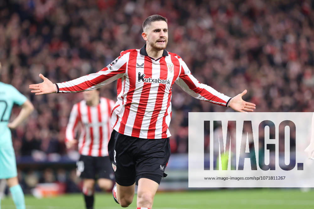 Athletic Club Bilbao vs Sporting CP 2025-26 UEFA Champions League, Bilbao, Spain, 28 January 2026. Oihan Sancet (Athletic Club) celebrates after scoring his team s first goal, Credit:Juan Lazkano Photobilbao Avalon Bilbao, Basque Country, Spain